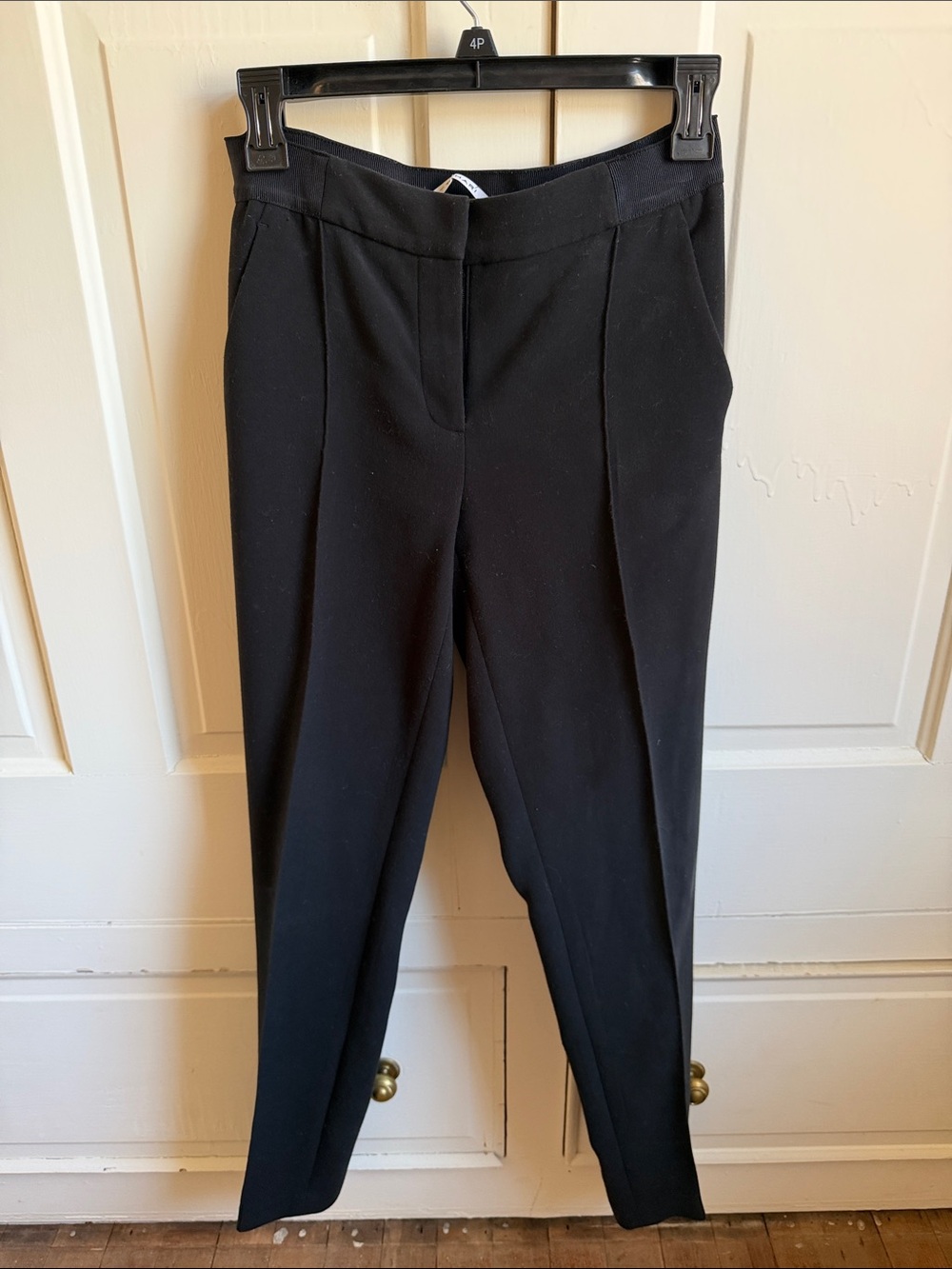 T Tahari Black Tailored Ponte Ankle Trousers